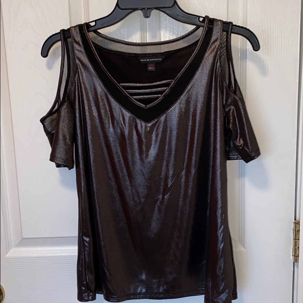 Rock & Republic Metallic Shirt